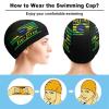 Brazilian Jiu-Jitsu American Flag Swimming Cap for Men Women Durable Swim Cap Bathing Shower Caps for Short/Long Hair view 3