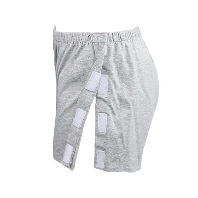 ITODA Post Surgery Tearaway Shorts Men Recovery Tear Away Boxer Briefs Side Open Pants Grey