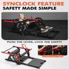 GMWD Hip Thrust Machine, 800 lbs Plate-Loaded Glute Bridge Machine with Weight Holder, Heavy Duty Butt Exercise Equipment for Glute Muscles Building and Butt Shaping, Adjustable Footboard, Red view 2