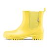 HISEA Short Rain Boots for Women Waterproof Garden Shoes Anti-Slipping Ankle Chelsea Rainboots for Ladies with Comfort Insole Lightweight Stylish Rubber Rain Shoes Outdoor Work Booties, Size 8 Yellow view 1