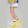 HISEA Short Rain Boots for Women Waterproof Garden Shoes Anti-Slipping Ankle Chelsea Rainboots for Ladies with Comfort Insole Lightweight Stylish Rubber Rain Shoes Outdoor Work Booties, Size 8 Yellow view 3