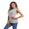 MANCYFIT Thermal Tank Top for Women Cold Weather Sleeveless Thermal Underwear Fleece Lined Shirt Turtleneck Warm Camisoles Grey XX-Large view 4