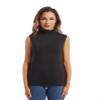 MANCYFIT Thermal Tank Top for Women Cold Weather Sleeveless Thermal Underwear Fleece Lined Shirt Turtleneck Warm Camisoles Black X-Large view 4