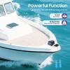 Boat Electric Anchor Winch, 12V Heavy Duty Towing Winches,Marine Anchor Winch Saltwater Boat Anchor Windlass Kit with Wireless Remote Control, Anchors Up to 45 LBS,for Fishing Boat Pontoon Boat,Black view 2