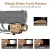 XYH-Win Aluminum 1000 Lumens Tactical Laser Light Combo,Weapon Light and Red Laser with Momentary and Strobe Function,Magnetic USB Rechargeable,Fits for Picatinny and Compact Rail Mounted-Golden Shell view 3