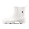 HISEA Short Rain Boots for Women Waterproof Garden Shoes Anti-Slipping Ankle Chelsea Rainboots for Ladies with Comfort Insole Lightweight Stylish Rubber Rain Shoes Outdoor Work Booties, Size 8 White view 1