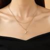 Aprilery Gold Layered Initial Necklaces for Women Trendy, Dainty 14K Gold Plated Letter Pendant Necklace Initial Choker Chain Necklace Jewelry for Her (Y) view 3