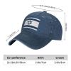 Israel Israeli Flag Cowboy Hat Men Vintage Baseball Cap Women Trucker Hat Dad Hat Adjustable Snapback Hat Navy Blue view 4