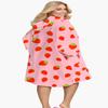 KFUBUO Surf Poncho Towel Terry Cloth Swim Cover Up for Women Plus Size Changing Towel Swim Robe with Pocket view 2