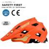 BATFOX Bike Helmet,Mountain Bike Helmet Helmets for Men Women Adults Youth (Orange, XL(61-63CM)) view 2