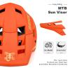 BATFOX Bike Helmet,Mountain Bike Helmet Helmets for Men Women Adults Youth (Orange, XL(61-63CM)) view 3
