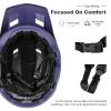 BATFOX Bike Helmet,Mountain Bike Helmet Helmets for Men Women Adults Youth (Orange, XL(61-63CM)) view 4