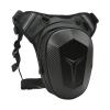 Fanny Pack, Upgraded Zipper Motorcycle Cycling Drop Leg Bag for Traveling (Carbon Fiber Style) view 1