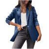 CHGBMOK Cow Print Coat Sweater Blazer Women Sequin Bomber Jacket Cropped Denim Jacket Women Cropped Leather Jacket White Puffer Jacket Down Coat Jeans Jacket for Women Womens Fall Coats And view 1