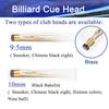 VeroCh Pool cue Set of 4Integrated Through-Bar Billiard Cue Special Nine-Cue Chinese-Style Black Eight-Cue Billiard Cue 9.5MM10MM with Box(Color:10mm) view 3