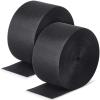 Shappy 2 Rolls Gymnastics Mat Hook & Loop Tape, 4" x 42 ft Adhesive Nylon Strips for Gym Mats, Carpet Repair, Cheer Mats, DIY Crafts, Cheerleading Supplies, Multi-Purpose Fastener(Black) view 1