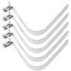 BIUDECO 5pcs Spring v Shape Kayak Paddle Snap Hooks Heavy Duty Clips for Tent Pole view 1
