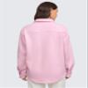CRZ YOGA Womens Fleece Shacket Jackets Fall Warm Casual Long Sleeve Button Down Shirts with Pocket Pink Peony Medium view 2