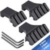 LONSEL 45 Picatinny Offset Rail Mount, 3 4 5 Slots 45 Degree Offset Picatinny Rail Mounts Aluminum Low Profile Adapter for Flashlight Laser Sight Optics (3 4 5 Slot - 3 Pack) view 2