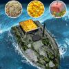 Airshi Fish Bait Boat Finder, RC Fish Lure Boat, 110-240V ABSStainless Steel Sea Fishing for Wild Fishing (Green) view 4