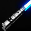 XenoSaber Dueling Light Saber, Xenopixel 3.0 Sensitive Motion Control Smooth Swing Heavy Duty Saber with 16GB SD Card 34 Sound Fonts Infinite Color Change for Adults Cosplay Gifts, Silver view 1
