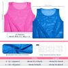 Boyiee Pinnies Scrimmage Vests, Nylon Mesh Team Practice Jersey Youth Pinnies for Sports Basketball Soccer Football(Rose Red and Blue,16-35 Years) view 2