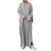 Cotton Linen Maxi Dress for Women Plus Size Boho Sleeveless Long Dresses Flowy Loose Fit Sundress with Pockets view 1