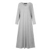Cotton Linen Maxi Dress for Women Plus Size Boho Sleeveless Long Dresses Flowy Loose Fit Sundress with Pockets view 3