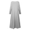 Cotton Linen Maxi Dress for Women Plus Size Boho Sleeveless Long Dresses Flowy Loose Fit Sundress with Pockets view 4