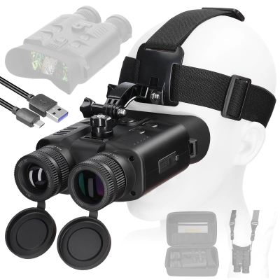 SUZLAZYR Head-Mounted Night Vision Goggles - Night Vision Binoculars for Adults, Hands Free Night Vision Scope, 8X Digital Zoom, 1640FT Viewing Range Military Tactical Gear