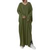Cotton Linen Maxi Dress for Women Plus Size Boho Sleeveless Long Dresses Flowy Loose Fit Sundress with Pockets view 1