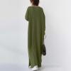 Cotton Linen Maxi Dress for Women Plus Size Boho Sleeveless Long Dresses Flowy Loose Fit Sundress with Pockets view 4