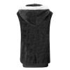 Fuzzy Fleece Vest For Women Zip Up Fall Fashion Hooded Sleeveless Sherpa Jacket With Pockets Lightweight Vest womens winter coat Black M view 3