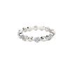 OLELy Beads Diamond Ring Plain Simple Novel Durable Hand-Made Inlay view 1