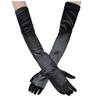 Women's Wedding Evening Party Gloves Dress Gloves Punk Cosplay Accessories Halloween Cosplay Arm Warmers (Black, One Size) view 1