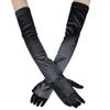 Women's Wedding Evening Party Gloves Dress Gloves Punk Cosplay Accessories Halloween Cosplay Arm Warmers (Black, One Size) view 2