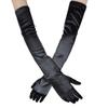 Women's Wedding Evening Party Gloves Dress Gloves Punk Cosplay Accessories Halloween Cosplay Arm Warmers (Black, One Size) view 3