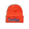 HKilvas Unisex Letter Embroidered Knit Beanie Cuffed Hat Adult for Women Men Winter Stretch Warm Knit Hat Orange view 1