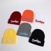 HKilvas Unisex Letter Embroidered Knit Beanie Cuffed Hat Adult for Women Men Winter Stretch Warm Knit Hat Orange view 4
