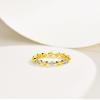 OLELy Beads Diamond Ring Plain Simple Novel Durable Hand-Made Inlay view 2