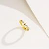 OLELy Beads Diamond Ring Plain Simple Novel Durable Hand-Made Inlay view 3