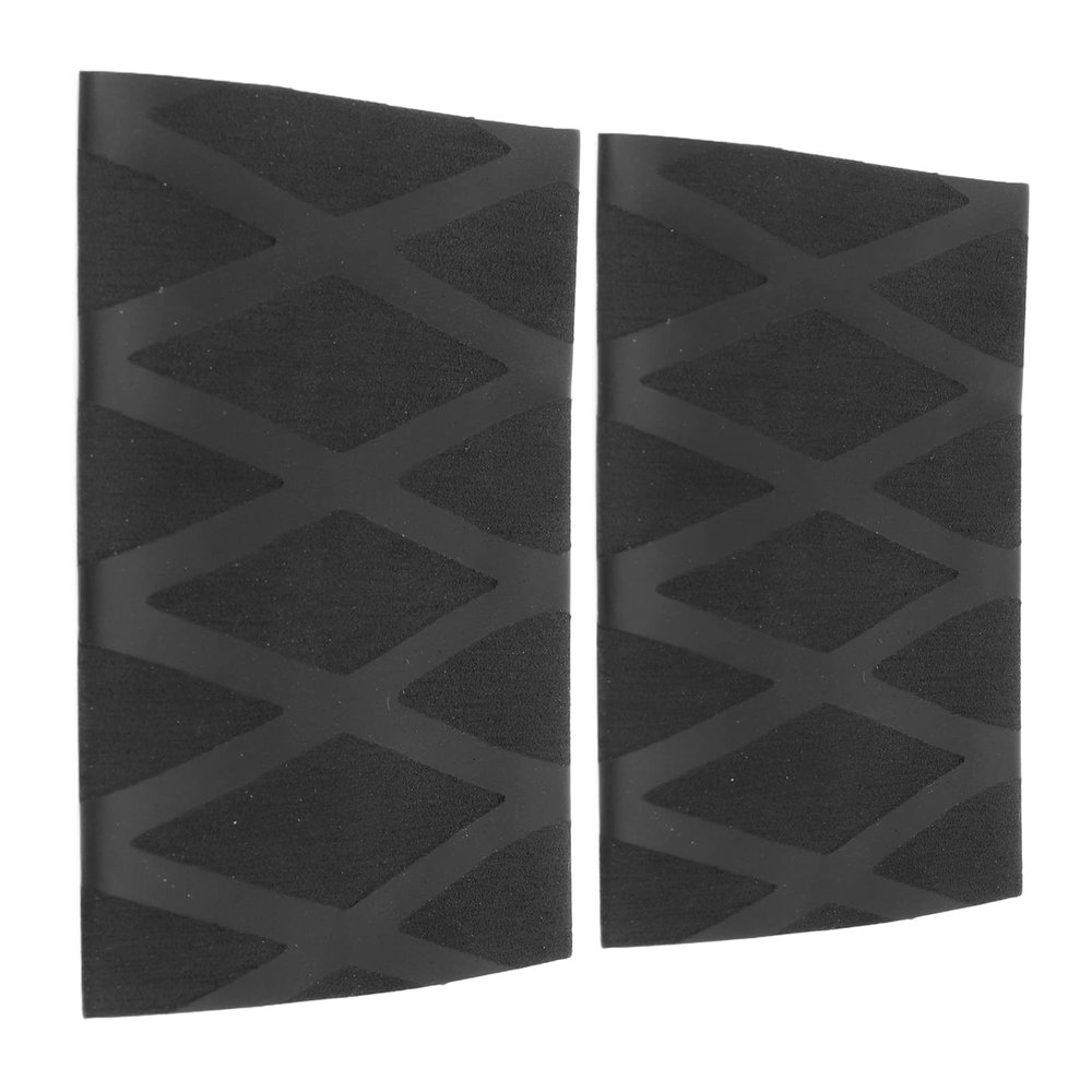 2pcs Tennis Racket Grip Heat Shrinkable Tennis Racket Grip Tape Nonslip for Fishing Rod (Black)