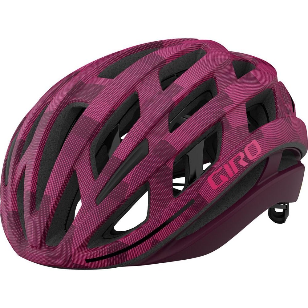 Giro Helios Spherical Adult Road Cycling Helmet - Matte Dark Cherry Towers, Small (51-55 cm)