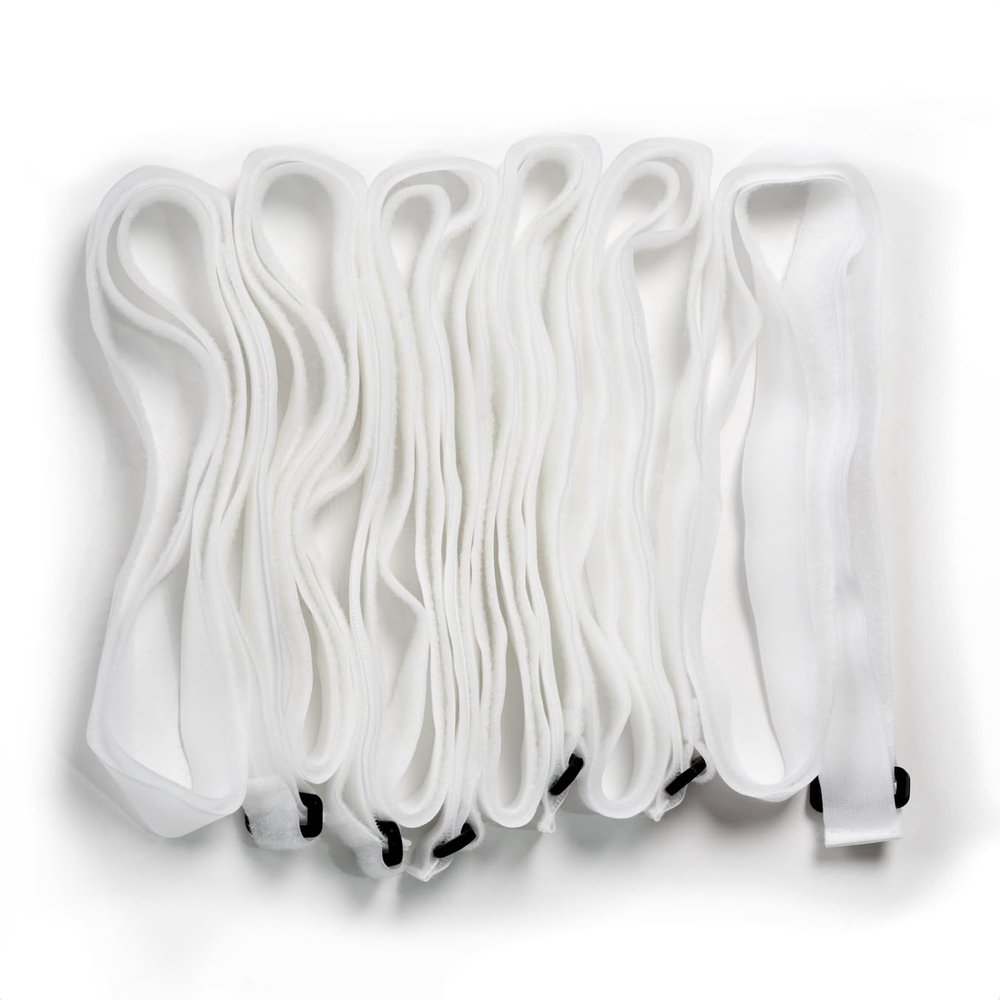 Tandem Sport Net Tension Strap - Increase Volleyball Net Tension - 6 Volleyball Net Tensioning Straps - White - Includes 6 Straps