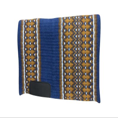 EQUINE OVERSEAS Western Saddle pad Saddle Blanket 100% New-Zealand Wool Show Pad (34"X40") Navy