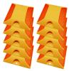 Kanlpeia 10 Pack Road Reflectors Reflective Lane Markers 4 by 4 inch Street Pavement & Asphalt Stud Markers for Speed Bumps Sidewalks Pedestrian Crossings Freeways and Driveways view 1