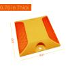 Kanlpeia 10 Pack Road Reflectors Reflective Lane Markers 4 by 4 inch Street Pavement & Asphalt Stud Markers for Speed Bumps Sidewalks Pedestrian Crossings Freeways and Driveways view 2