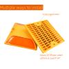 Kanlpeia 10 Pack Road Reflectors Reflective Lane Markers 4 by 4 inch Street Pavement & Asphalt Stud Markers for Speed Bumps Sidewalks Pedestrian Crossings Freeways and Driveways view 3