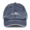 Kayak hat, Kayaking hat, Embroidered Unisex Vintage hat, Design 4, Kayaking Gifts for Men, Women. Navy view 1