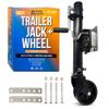 Boat Trailer Jack with Wheel (1200 lb) - Folding Tongue Jack Marine Grade, Bolt On Swivel Heavy Duty for Utility & RV Trailers - Better Boat view 1